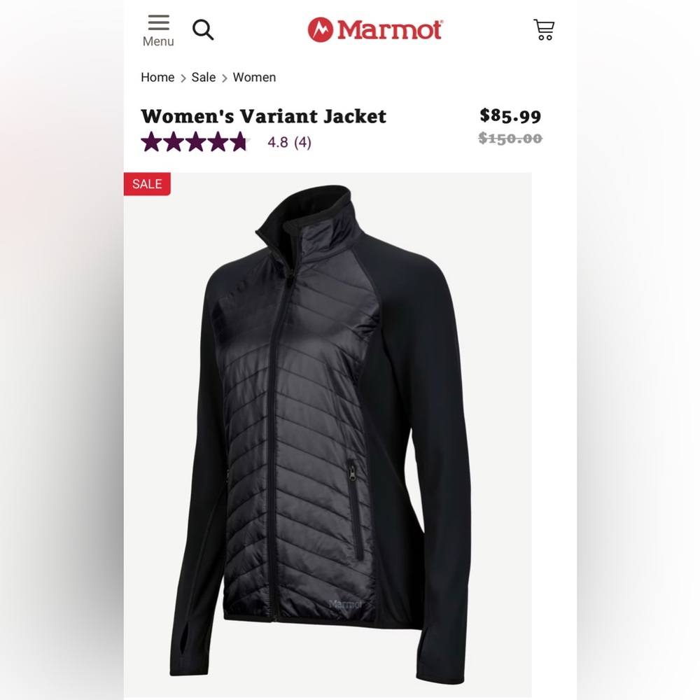 Marmot Women’s Jacket. Size: Small